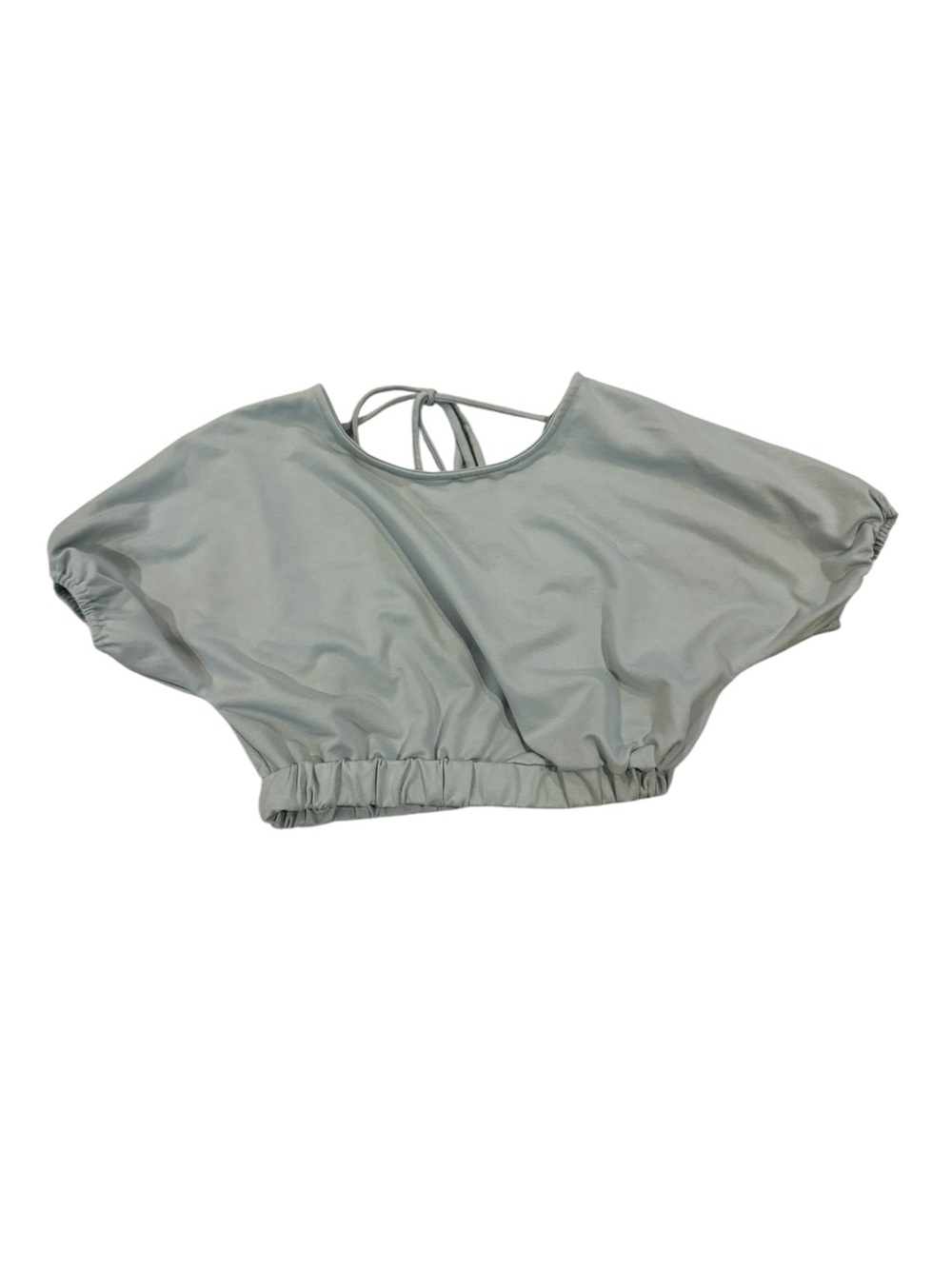 HYFVE Baby Blue Cropped Tie-Back Top